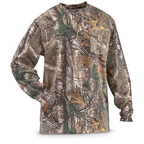 Carhartt Men S Long Sleeve Camo T Shirt 654999 Shirts At Sportsman S