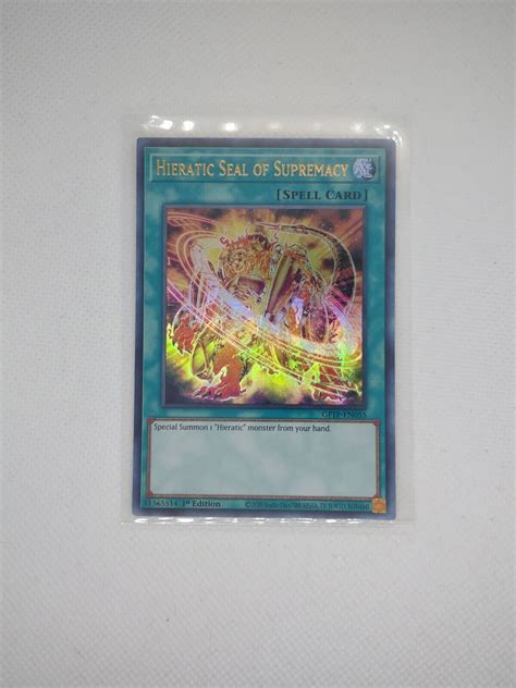 Hieratic Seal Of Supremacy 1st Edition GFTP EN055 EBay