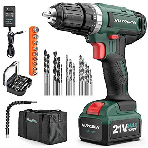 Huyosen Cordless Drill Driver 21v Max Impact Drill，professional