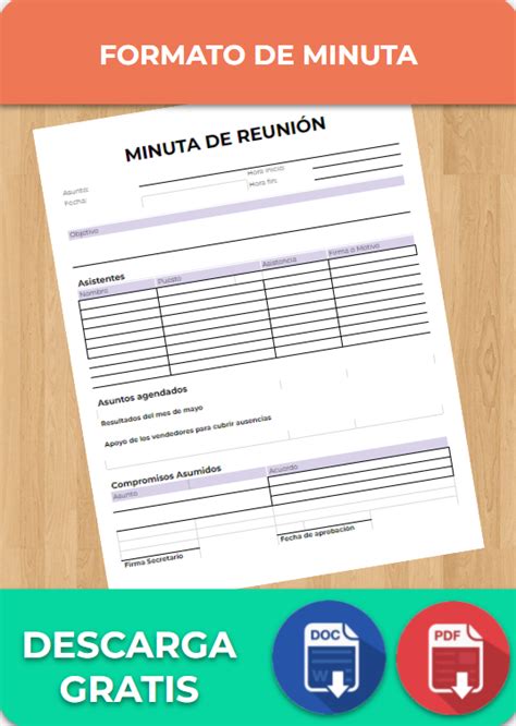 La Minuta Ejemplos Formatos Word Excel