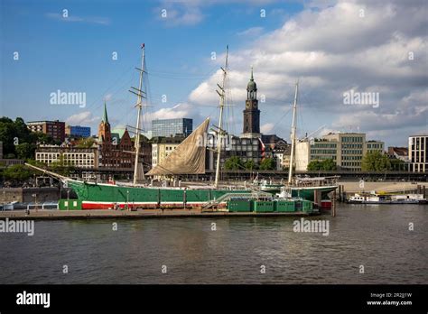 Sailing Ship Rickmer Rickmers Permanently Moored As A Museum Ship In