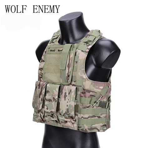 Wolf Enemy Hunting Military Tactical Vest Camouflage Wargame Body Molle