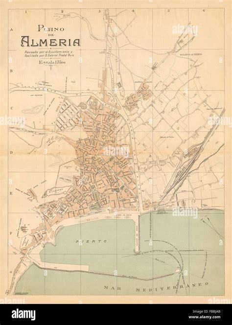 Karte Von Almeria Fotos Und Bildmaterial In Hoher Auflösung Alamy