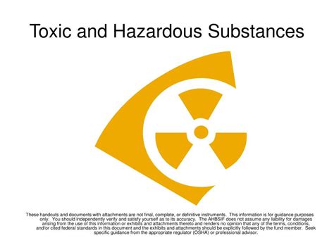 Ppt Toxic And Hazardous Substances Powerpoint Presentation Free Download Id 4558862