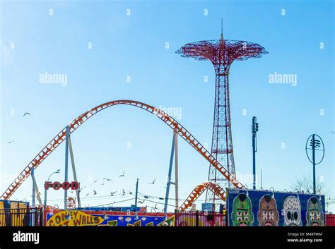 Coney Island Old Rides, New York USA Stock Photo - Alamy