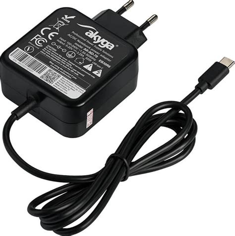 Akyga Power Supply Ak nd 70 20V 3 25a 65W Usb c 1 2m Τροφοδοτικα