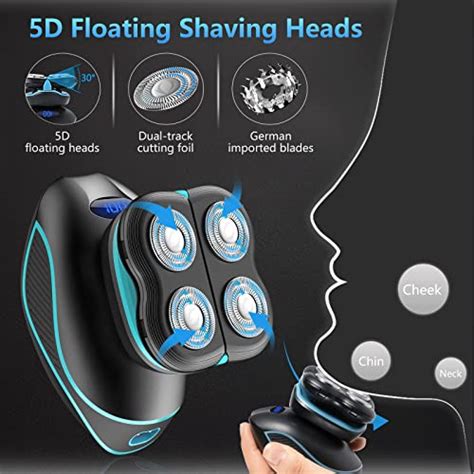 Head Shaver, Head Shavers for Bald Men, 5D Floating Electric Shaver for ...