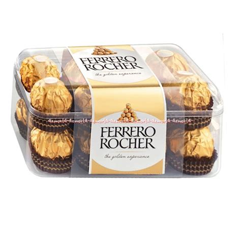 Jual Ferrero Rocher 16pcs Chocolate Gold Coklat Bulat Emas Ferero Rocer