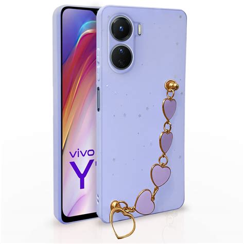 Pikkme Vivo Y Back Cover For Girls Heart Shaped Metal Chain Blocks