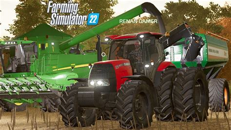 COLHEITA DE GIRASSOL DIURNA Farming Simulator 22 São Carlos