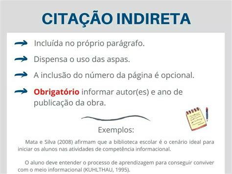 Em Citação Indireta Não é Obrigatório BRAINCP