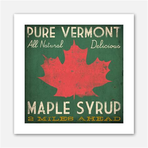 VERMONT MAPLE SYRUP Rustic Road Sign Graphic by nativevermont