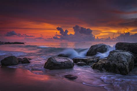 Landscape Sea Rocks Beach Wallpapers HD Desktop And Mobile Backgrounds