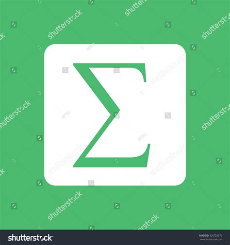 Sigma Symbol Icon Summation Icon Stock Vector Royalty Free 328753376