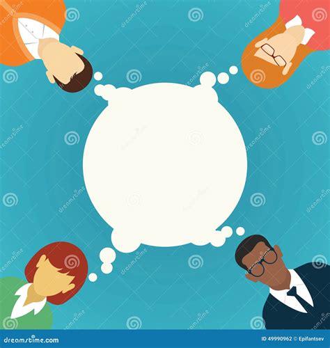 Vector Teamwork Concept Brainstorming Stock Vector Illustration Of