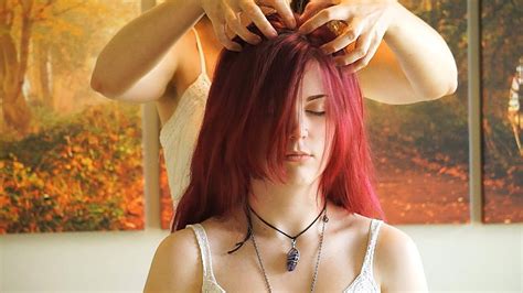 Relaxing Hair Brushing Scalp Massage Sounds Stress Relief Binaural