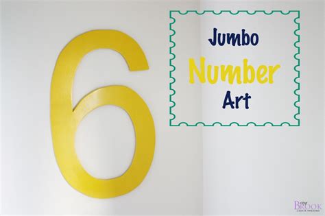 Jumbo Wall Number Art | BeingBrook