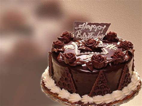 Big Chocolate Cake Wish You Happy Birtay Hd Wallpaper Pxfuel