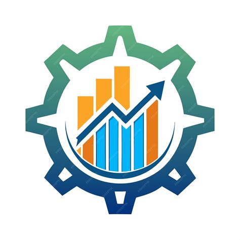 Technological growth logo vector white background | Premium AI