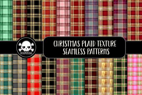 Christmas Plaid Seamless Pattern Graphic By Sasyall Creative Fabrica