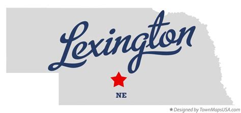 Map of Lexington, NE, Nebraska