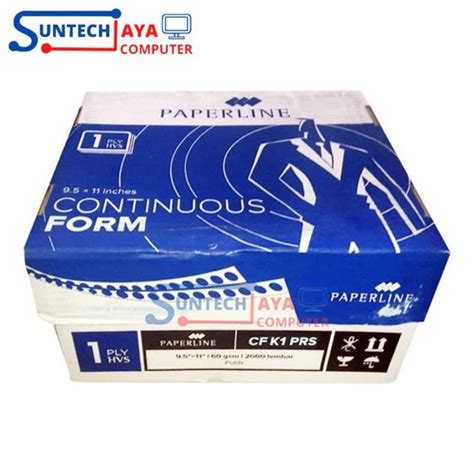 Jual Continuous Form 1 PLY PRS Kertas Komputer Paperline K1 PRS Murah