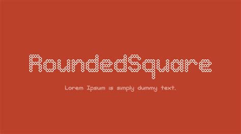 RoundedSquare Font : Download Free for Desktop & Webfont