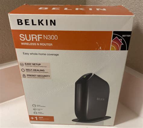 Belkin Surf N300 4 Port Wireless N Router F7d6301 Tg Whole Home