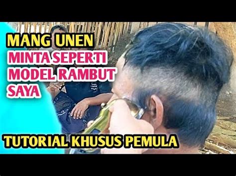 TUTORIAL CUKUR RAMBUT MODEL CEPAK KOTAK KHUSUS UNTUK PEMULA YouTube