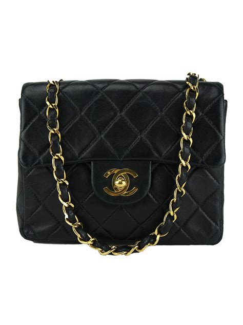 Bolsa Chanel Classic Flap Mini Preta Original Bav Etiqueta Nica