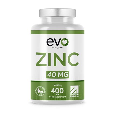 Buy 40mg Zinc - Supplements for Metabolism – EVO Nutrition