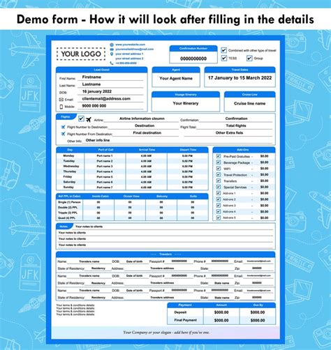 Cruise Booking Quote Form Group Quote Form For Travel Agent And Travel