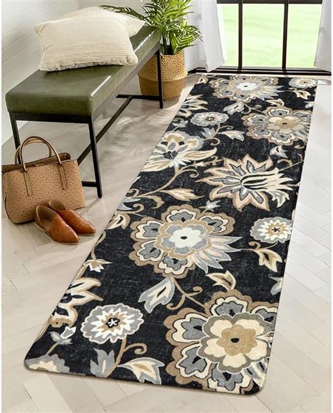 Amazon Lahome Floral Hallway Runner Rug X Washable Non Slip