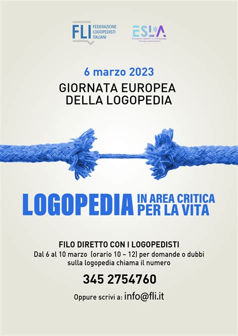 Giornata Europea Della Logopedia Il Ruolo Del Logopedista In