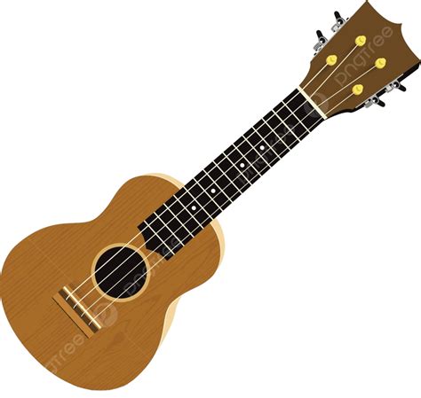 Hawaiian Ukulele Vector Illustration On White Backgrounda Traditional