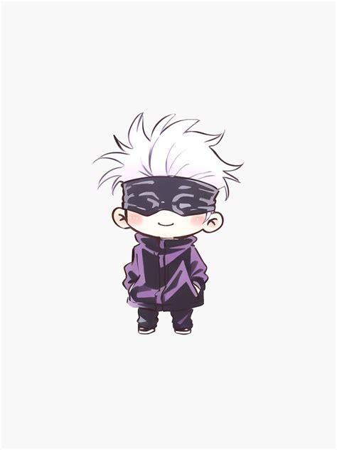 "Cute Gojo Satoru Chibi " Sticker for Sale by Enzo Legaspi | Redbubble