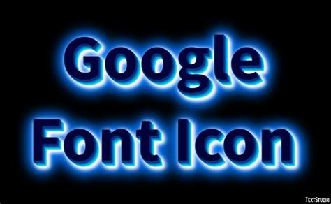 Google Font Icon Text Effect and Logo Design Font