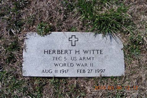 Herbert Heinrich Witte Homenaje De Find A Grave