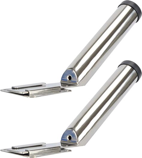 Amarine Made Set Of Stainless Steel Slide Mount Removable Fishing Rod