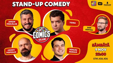 Bilete Stand up cu Cristi Toma Sorin și Mirică la ComicsClub 9 nov