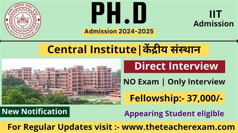 Phd Admission With Phd Fellowship Phd Without Entrance