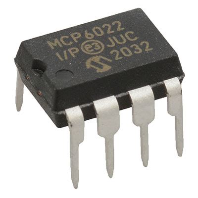 MCP6022 I P Amplifier Microchip Technology Jameco