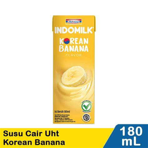 Jual Indomilk Susu Cair Uht Korean Banana Ml Shopee Indonesia