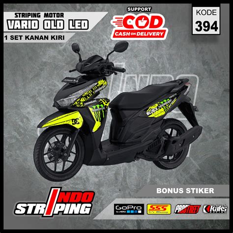 Striping Sticker Variations Honda Vario Old Led Cc Simple And