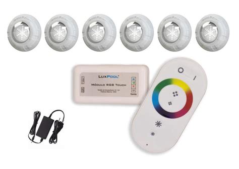 Kit Led Piscina Controle Leds Rgb W Fonte V Luxpool