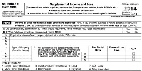 Schedule E Tax Form Explained