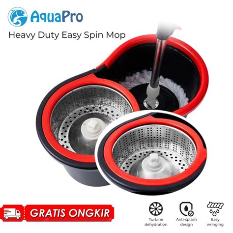 Jual Alat Pel Lantai In Stainless Super Praktis Spin Mop Super Alat