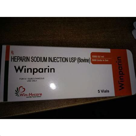 Heparin Sodium Injection Usp 5000 Iu In 5ml At Best Price In Mira