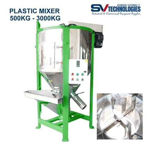 Ms Body 50 Hz Vertical Plastic Color Mixer Capacity 500 3000 Kg