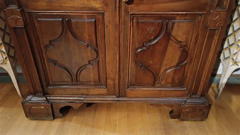 Proantic Armoire Louis Xiv En Noyer Massif Fin Du Xvii Me Si Cle